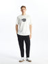 LC Waikiki Crew Neck Short Sleeve Printed Combed Cotton Men's T-shirt